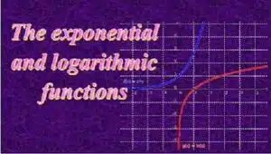 3.5 Exponential and logarithmic functions