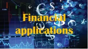 1.3 Financial applications