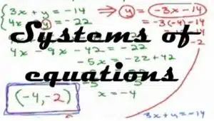 1.5 Systems of equations