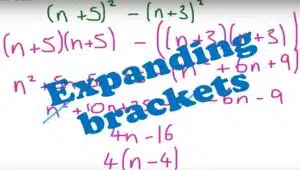 2.5 Expanding brackets