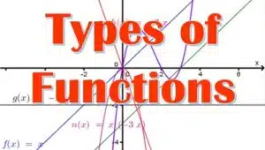 3.2 Types of functions