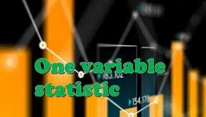 4.1 One variable statistics