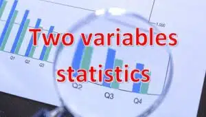 4.2 Two variables statistics