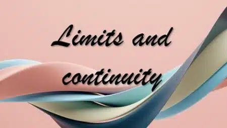 1 - Limits and continuity